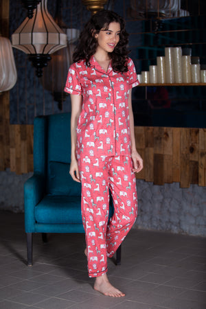 Pure cotton Printed Nightsuit Private Lives