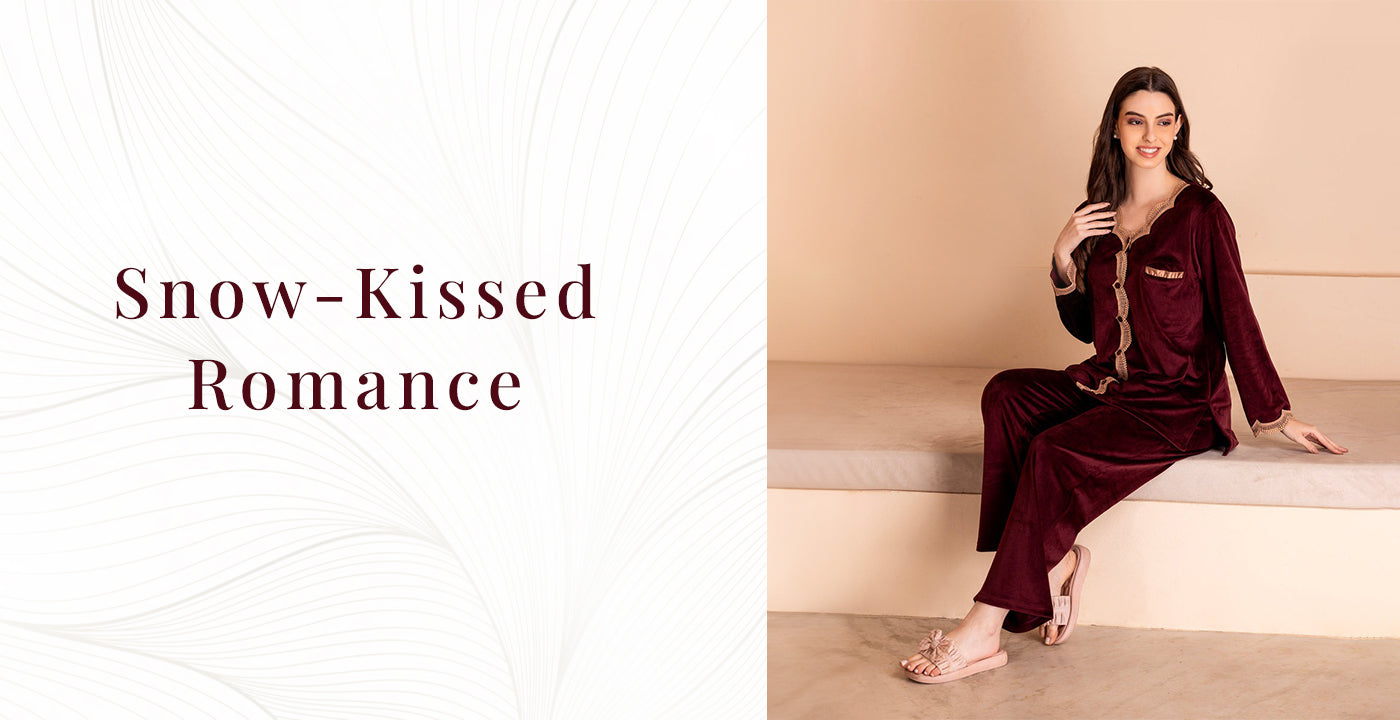 Snow-Kissed Romance: Embracing Cozy Chic in Winter Wear for Your Honeymoon Night