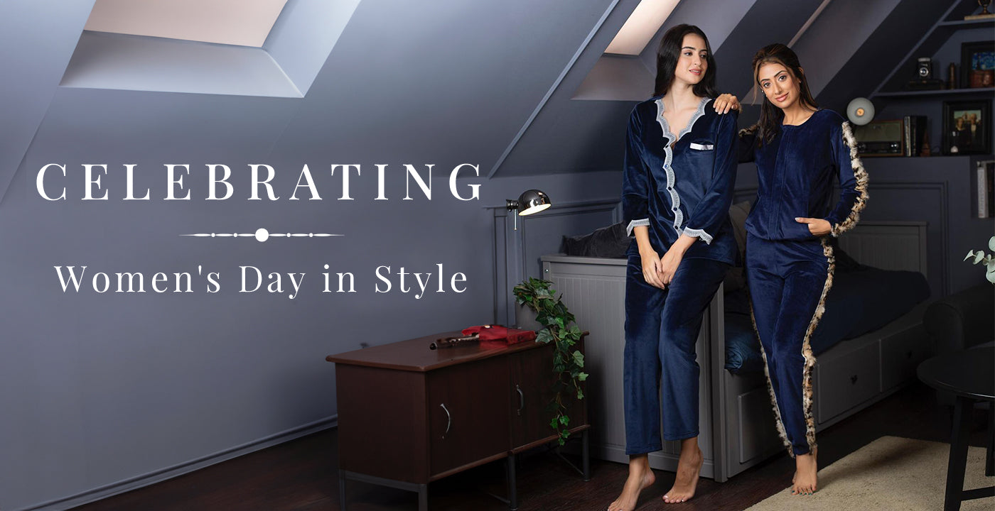 Celebrating Women's Day in Style: Fashionable Night Suits Edition