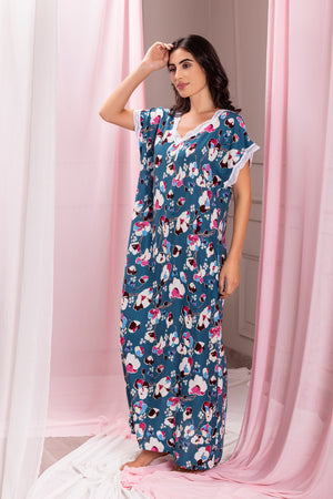 Floral Rayon Comfy Fit Nighty