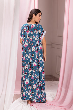 Floral Rayon Comfy Fit Nighty