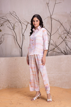 Crepe Satin Tye & Dye Co-ord Set