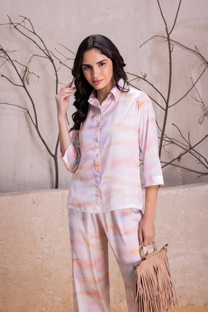 Crepe Satin Tye & Dye Co-ord Set