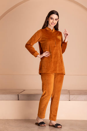 Velvet Pj set in bronze