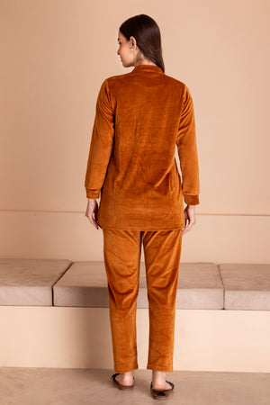 Velvet Pj set in bronze