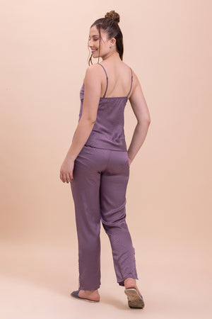 Silk Satin 5 piece set (Strap top, shorts, Pj, Nighty & Robe)