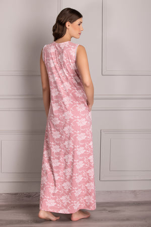 Pure Cotton Nightie with Lace detail