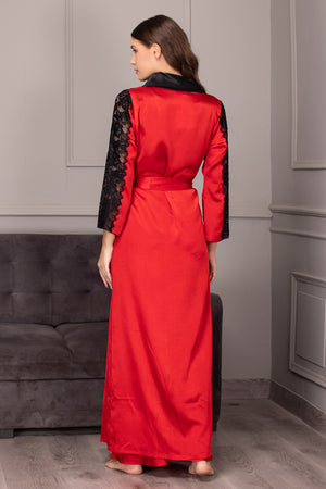 Classic Red satin Nightgown