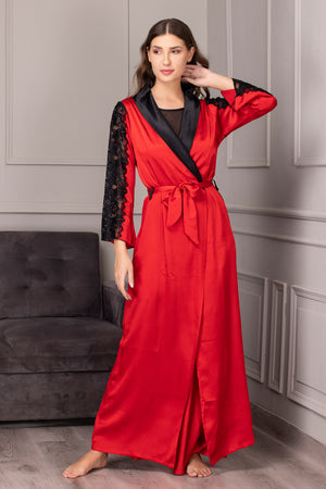 Classic Red satin Nightgown