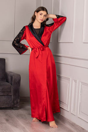 Classic Red satin Nightgown