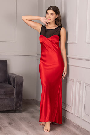 Classic Red satin Nightgown