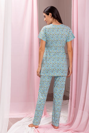 Floral Print Pajama set