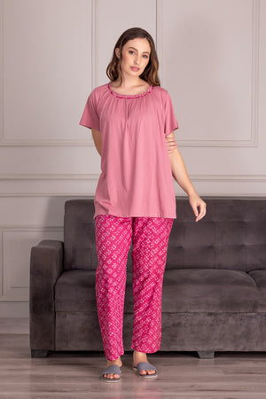 Pink pure cotton Pj set