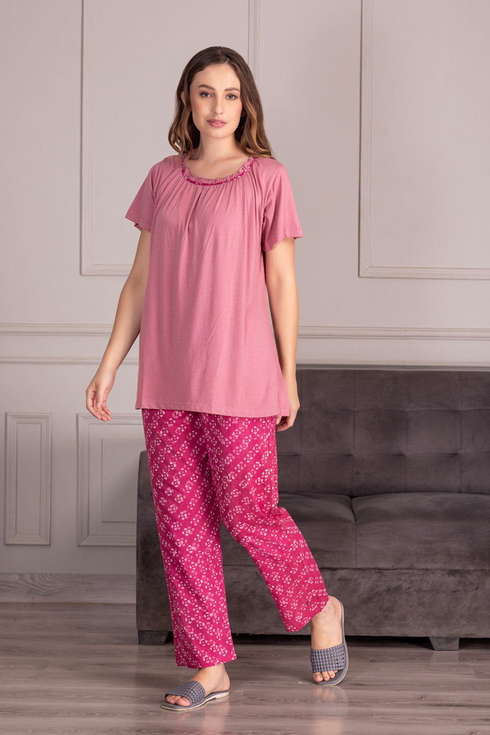 Pink pure cotton Pj set