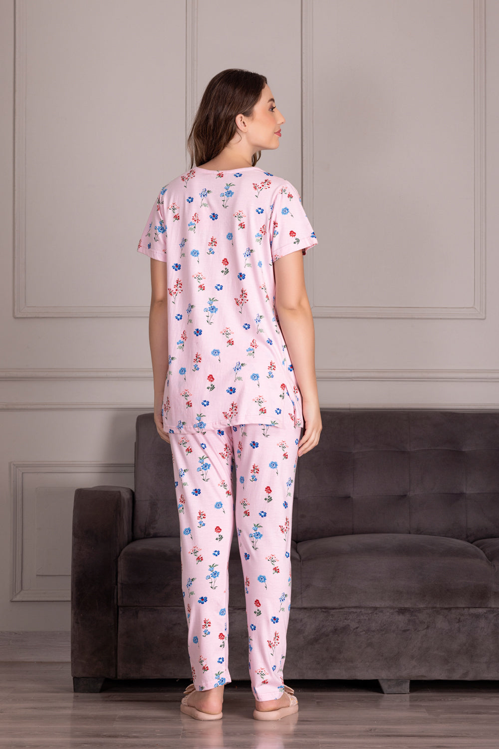 Pure cotton Floral Night suit