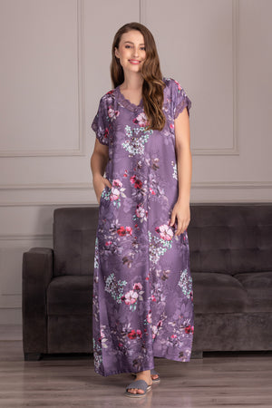 Digital print Satin Comfy Nighty