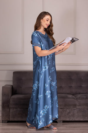 Floral Satin Nighty