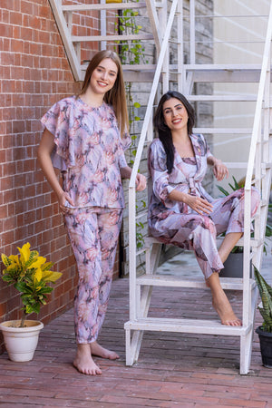 Printed Satin Co-ord set