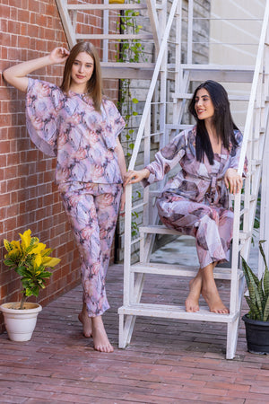 Printed Satin Co-ord set