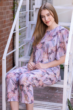 Printed Satin Co-ord set