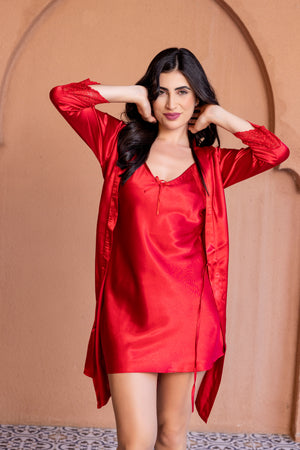 Sexy Silk Chemise Nightgown For Women Sleepwear Satin Dress Babydoll  Pajamas Set | eBay