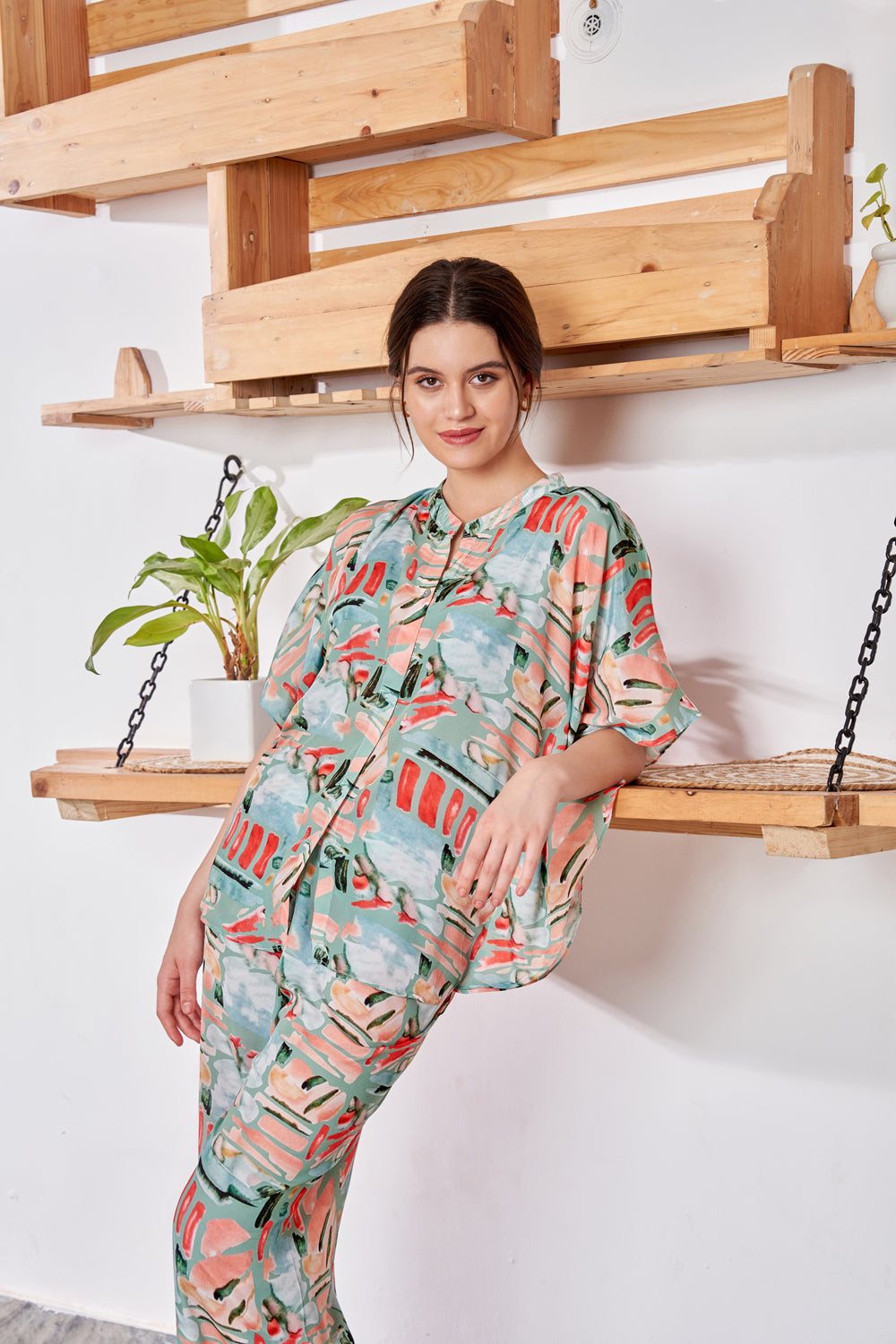 Sleeveless Printed Co-Ord Set