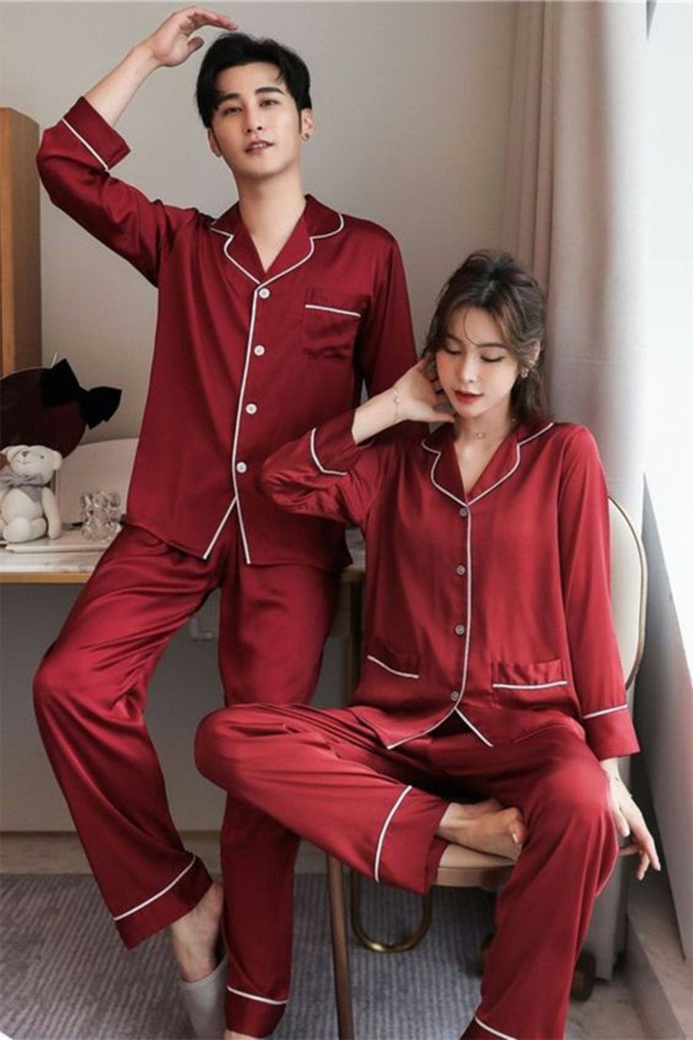 Valentine Special Couple Nightwear set