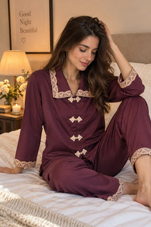 Veloura Royale Luxe Night Suit