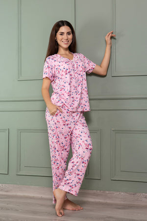 Pj set in Printed Modale