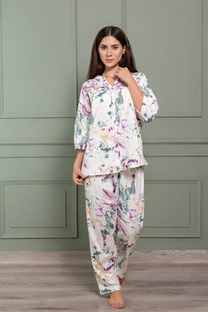 Pj set in Printed hosiery