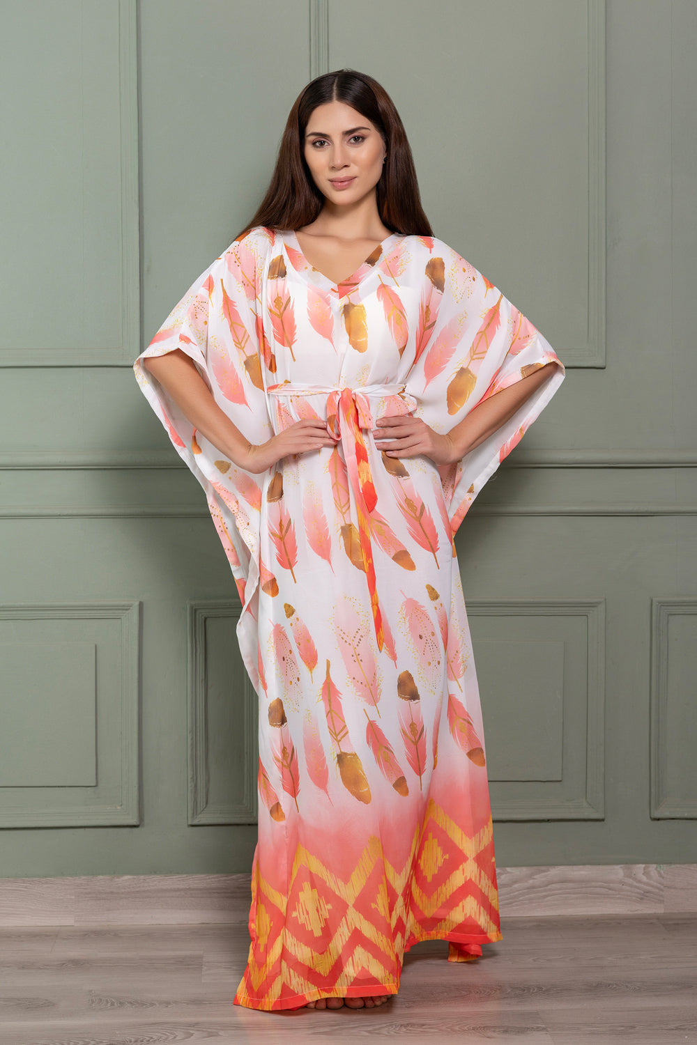 Double chiffon Kaftan
