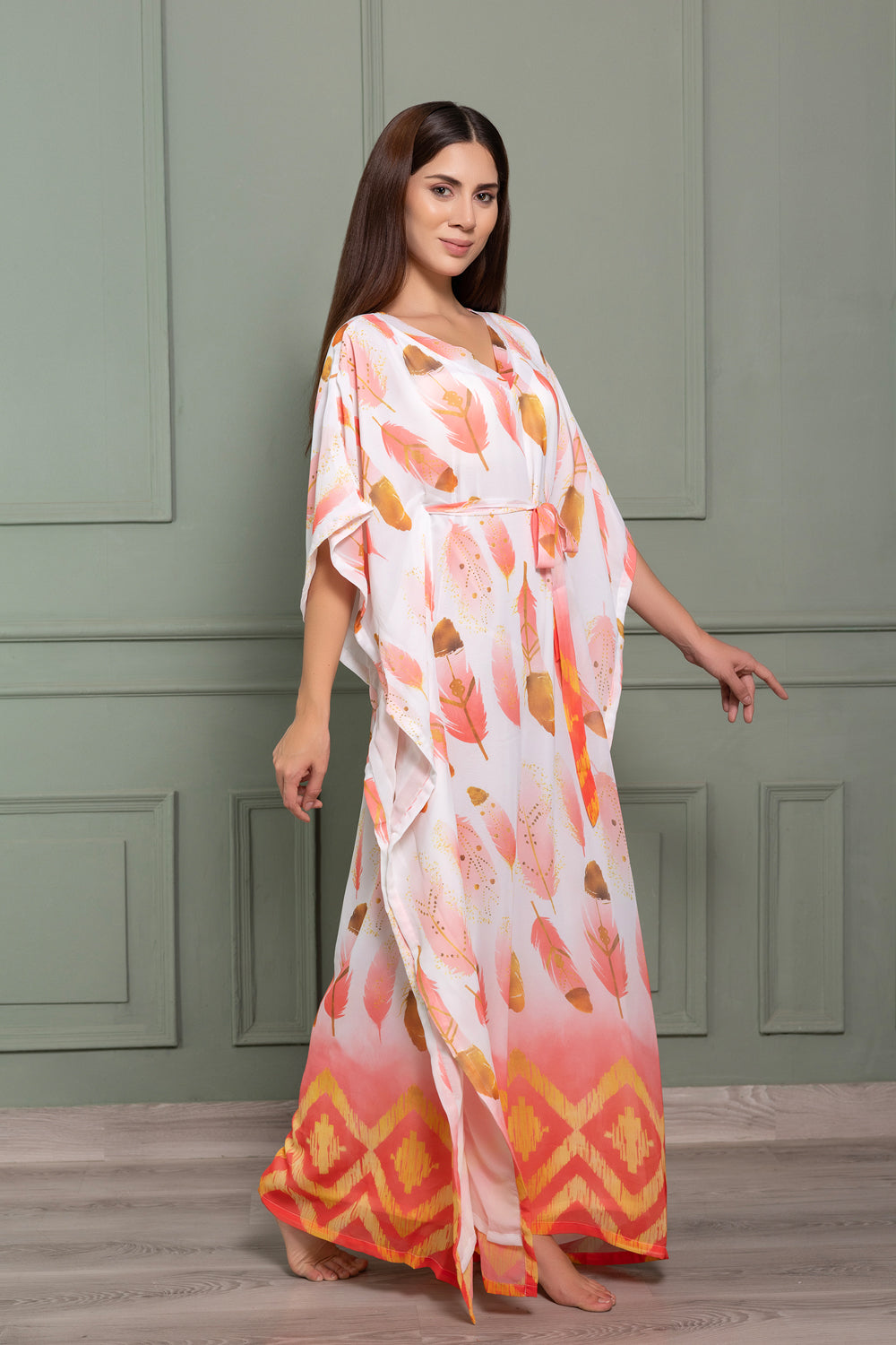 Double chiffon Kaftan