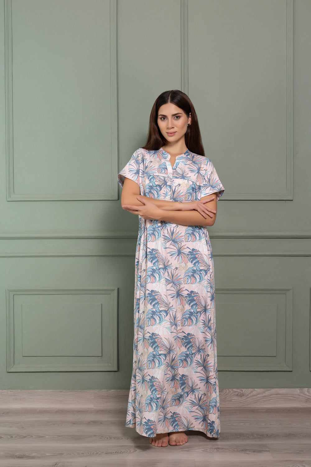 Printed Hosiery Nighty