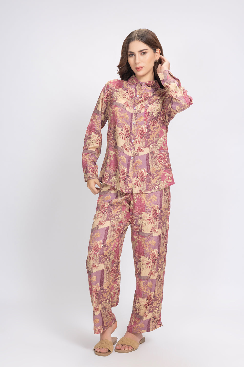 Co-ord set in Embosed Rayon