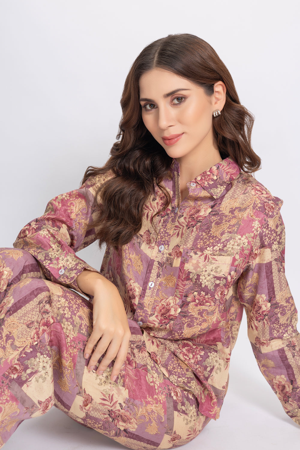 Co-ord set in Embosed Rayon