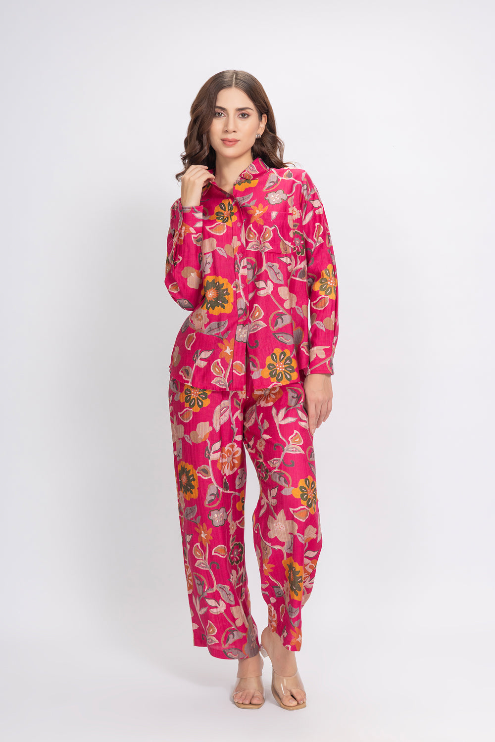 Co-ord set in Printed Rayon