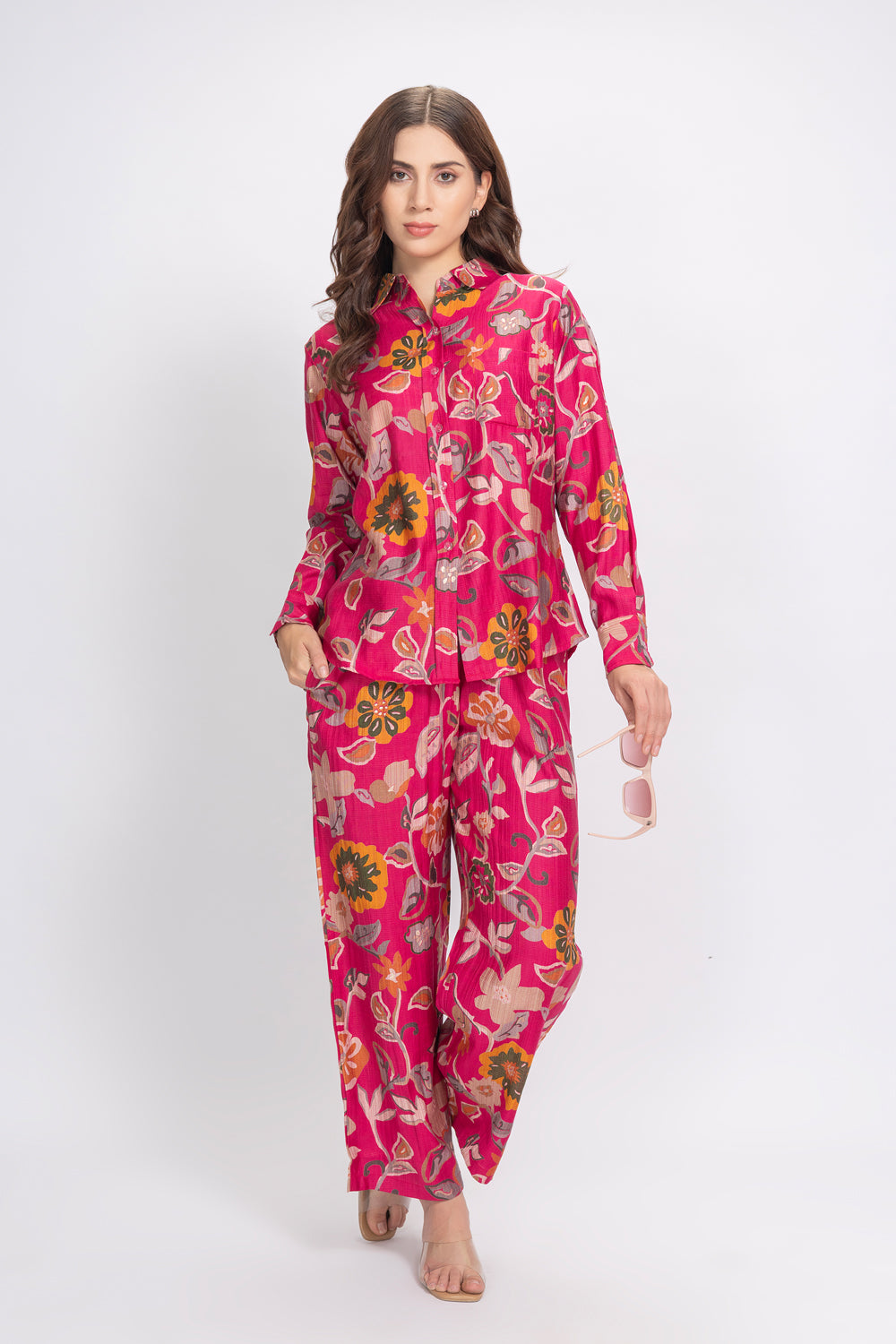 Co-ord set in Printed Rayon