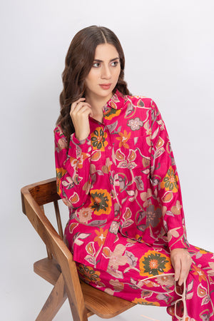 Co-ord set in Printed Rayon