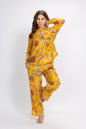 Co-ord set in embossed Rayon