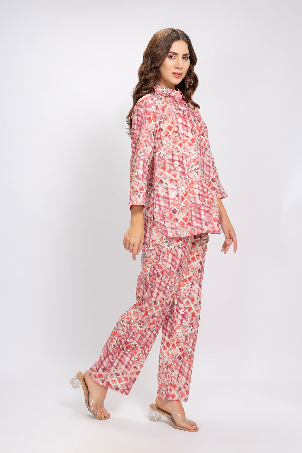 Co-ord set in in Fine Rayon