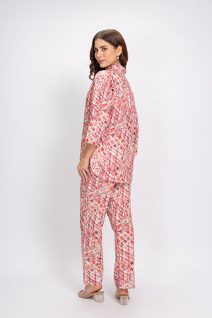 Co-ord set in in Fine Rayon