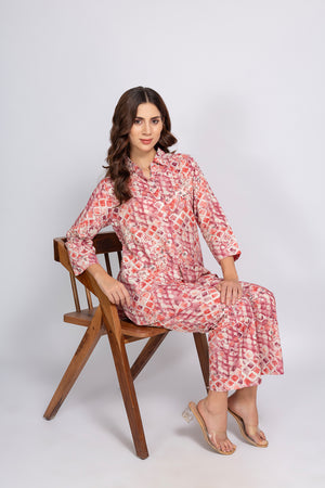 Co-ord set in in Fine Rayon
