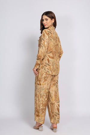 Co-ord set in embossed Rayon