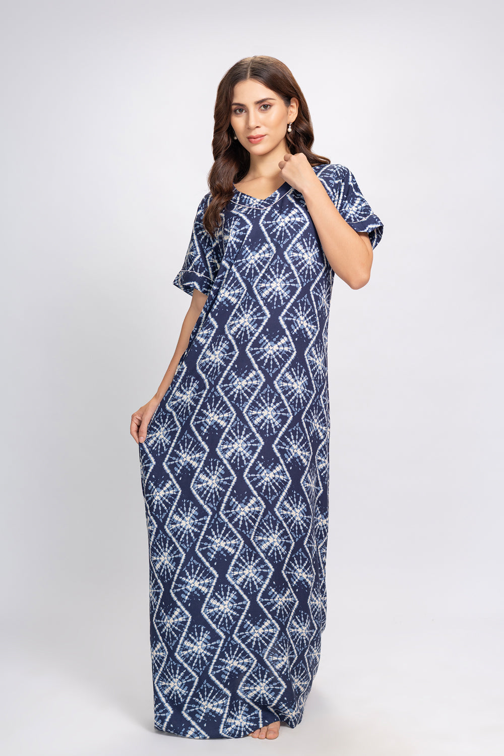 Printed Night dress in Cotton
