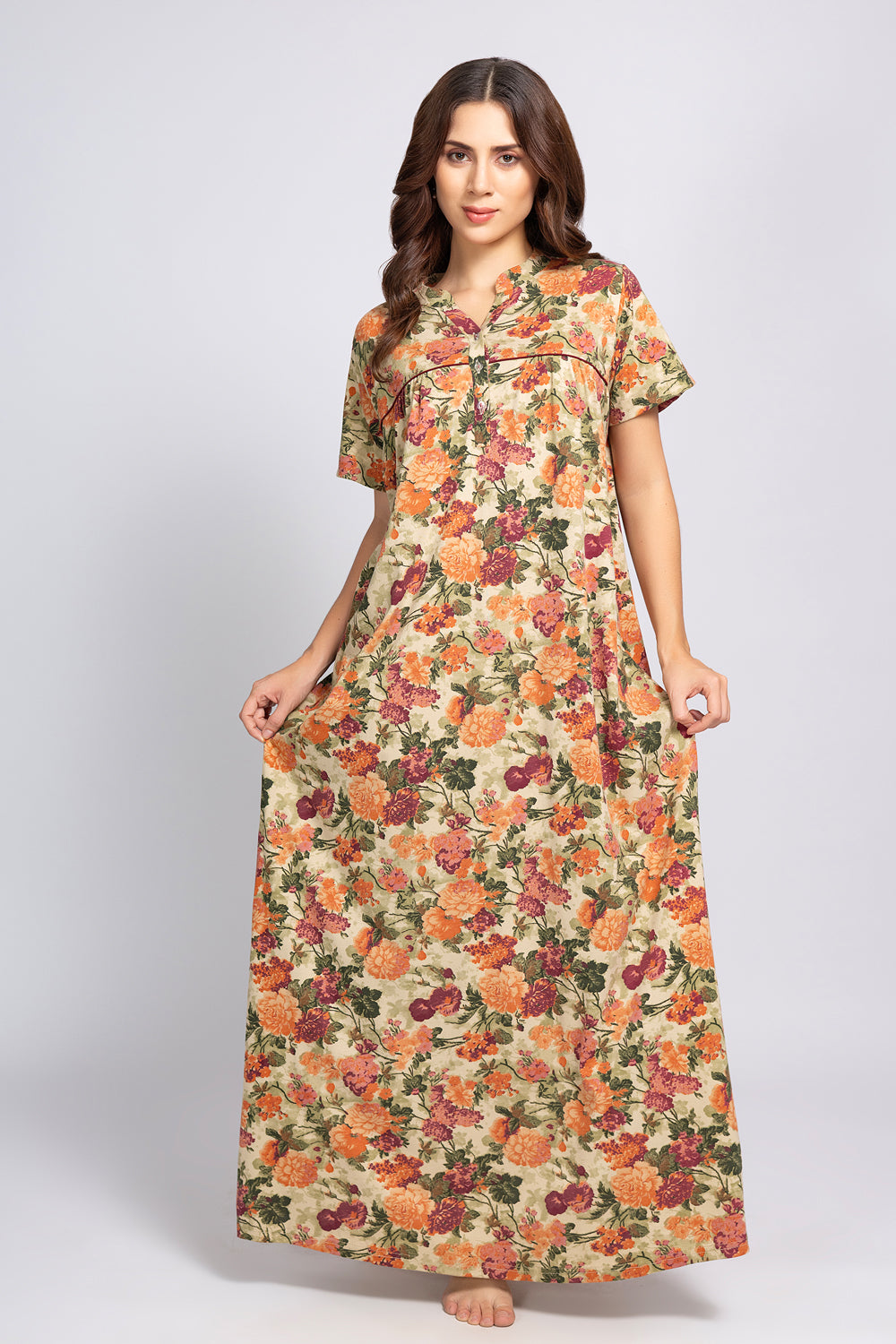 Floral Nighty in Hosiery