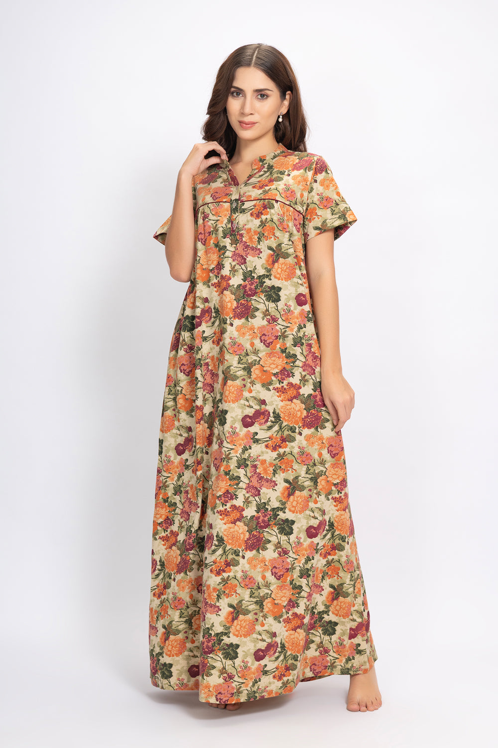 Floral Nighty in Hosiery