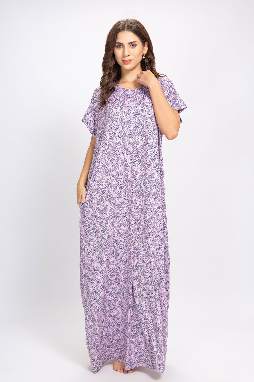Printed Modale Paisely Nighty
