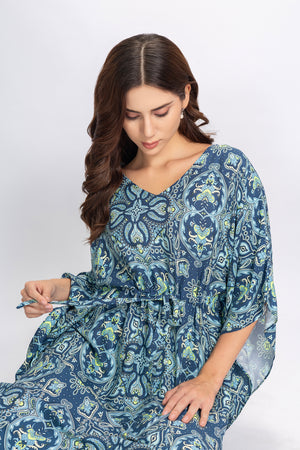 Printed Cotton Kaftan