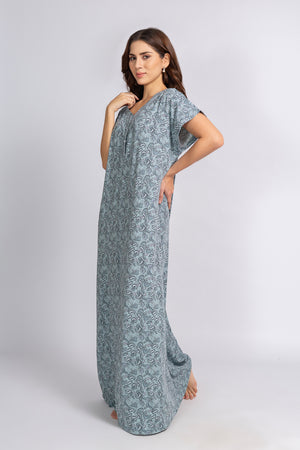Printed Paisely Nightdress in Modale