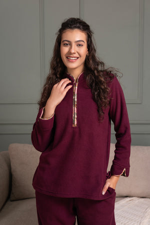 Wine polar Winter pj set